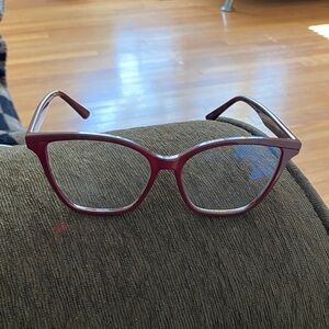 Chic Burgundy Women's Glasses
